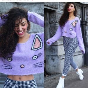 In Search Of: Wildfox Purple Cat Sweater